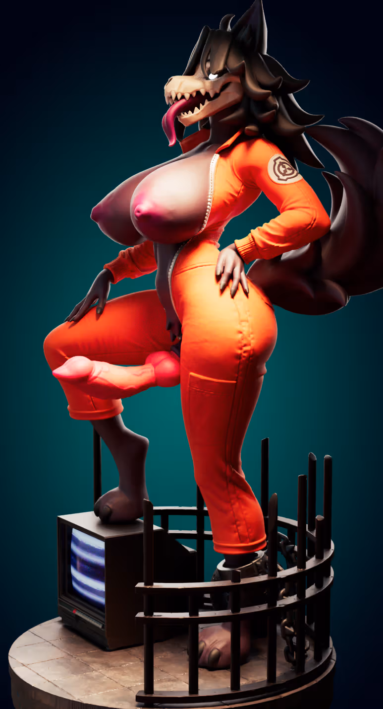 Statua Mal0 Furry | SCP Fan art di Officer Rhu SFW,NSFW,Futa 3d printed statue,3d printed,3d printed figure,Mal0 Statue,SCP Statue,futa statue,futa figurines,futanari figurines,futanari statue,nsfw statue,furry statue