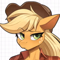 Pegatina Applejack Furry | My Little Pony Pegatina de vinilo SFW furry sticker,sfw sticker,stickers,Applejack,mlp sticker,My Little Pony sticker