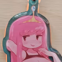 Princess BubbleGum Schlüsselanhänger | Adventure Time Acryl-Schlüsselanhänger NSFW Princess BubbleGum keychain,furry keychain,Adventure Time keychain,nsfw keychain