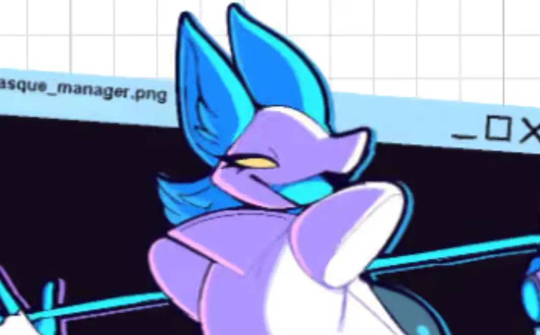 Tasque Manager v2 Furry Sticker | Deltarune Vinyl Sticker SFW furry sticker,sfw sticker,Tasque Manager sticker,Deltarunesticker