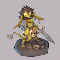 Bandit Goblin Miniature | DnD Fan Art by 1ndefference SFW 3d printed,goblin miniature,3d printed miniature,sfw miniature,Bandit Goblin