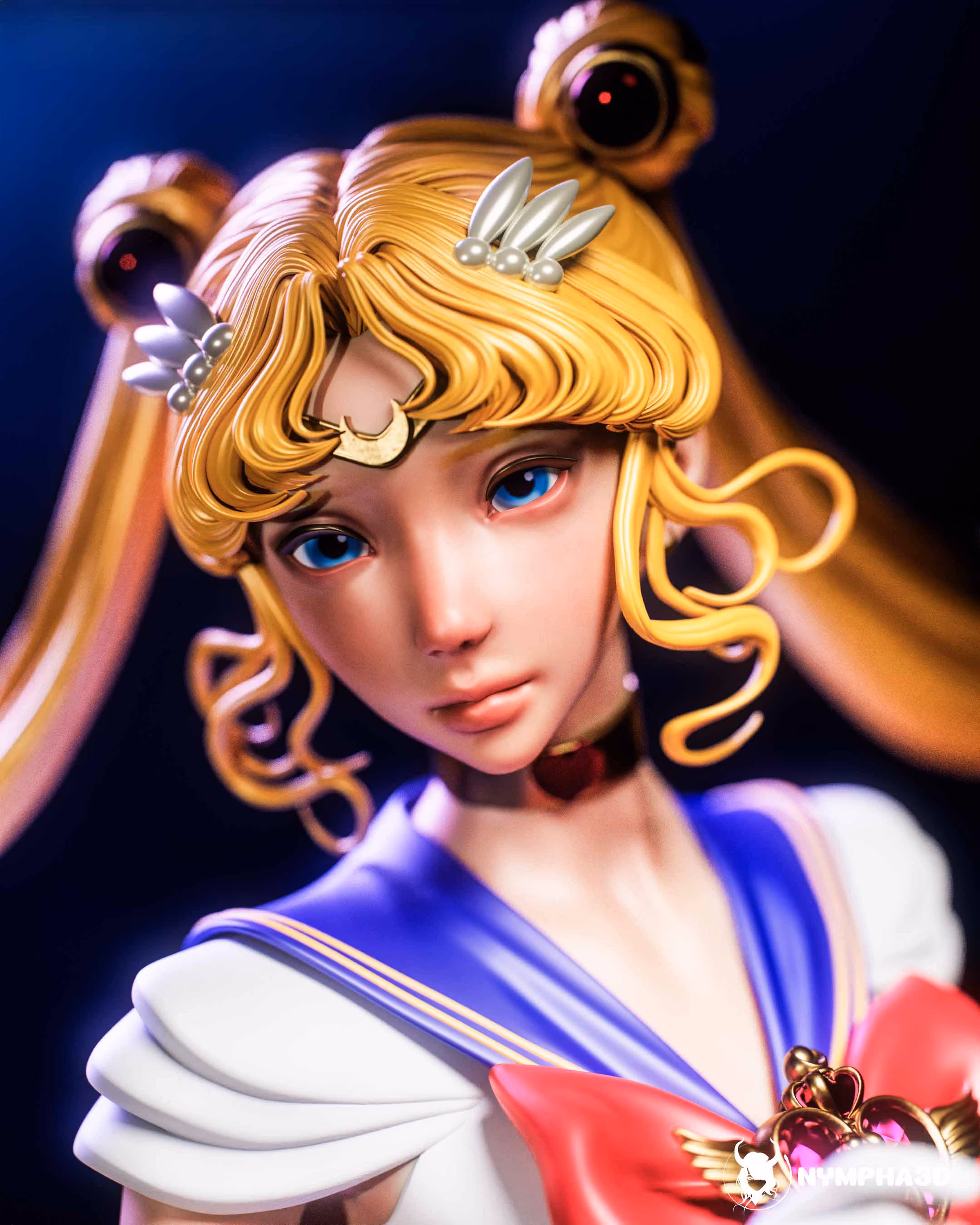 Sailor Moon Statue | Sailor Moon Fan Art by Nympha3D SFW 3d printed statue,Sailor Moon statue,3d printed figure,3d printed
