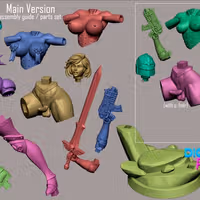 Statua Battle Thick 2 | 40k Fan art di Digital Dark SFW,NSFW,Futa 3d printed statue,3d printed,nsfw statue,3d printed figure,Battle Thick 2 Statue,Warhammer 40k,futa statue,futa figurines,futanari figurines,futanari statue
