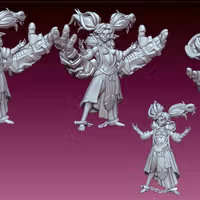 Kozu Alter User Goblin Miniature | DnD Fan Art by Gaz Minis SFW,NSFW 3d printed,miniature,dnd miniature,Kozu Alter User Goblin,3d printed miniature,nsfw miniature