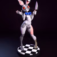 Vanny Statue | Five Nights at Freddy's Fan Art by mowmaw SFW,Futa 3d printed,Vanny Statue,Five Nights at Freddy's Statue,futa statue,furry statue,nsfw statue,futa figurines,futanari figurines,futanari statue