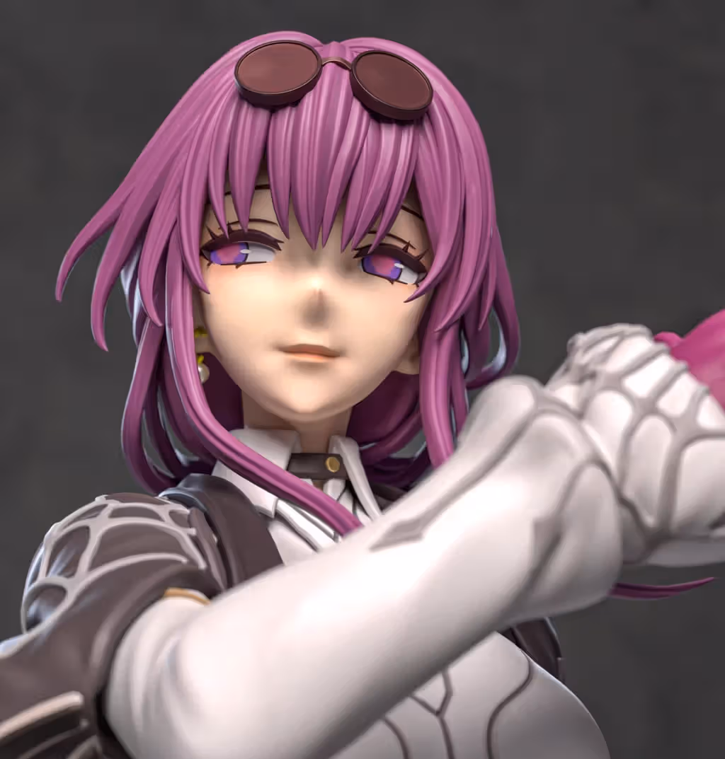Kafka Statue | Honkai: Star Rail Fan Art by Azerama SFW,NSFW 3d printed,3d printed statue,nsfw statue,Kafka statue,Honkai: Star Rail statue
