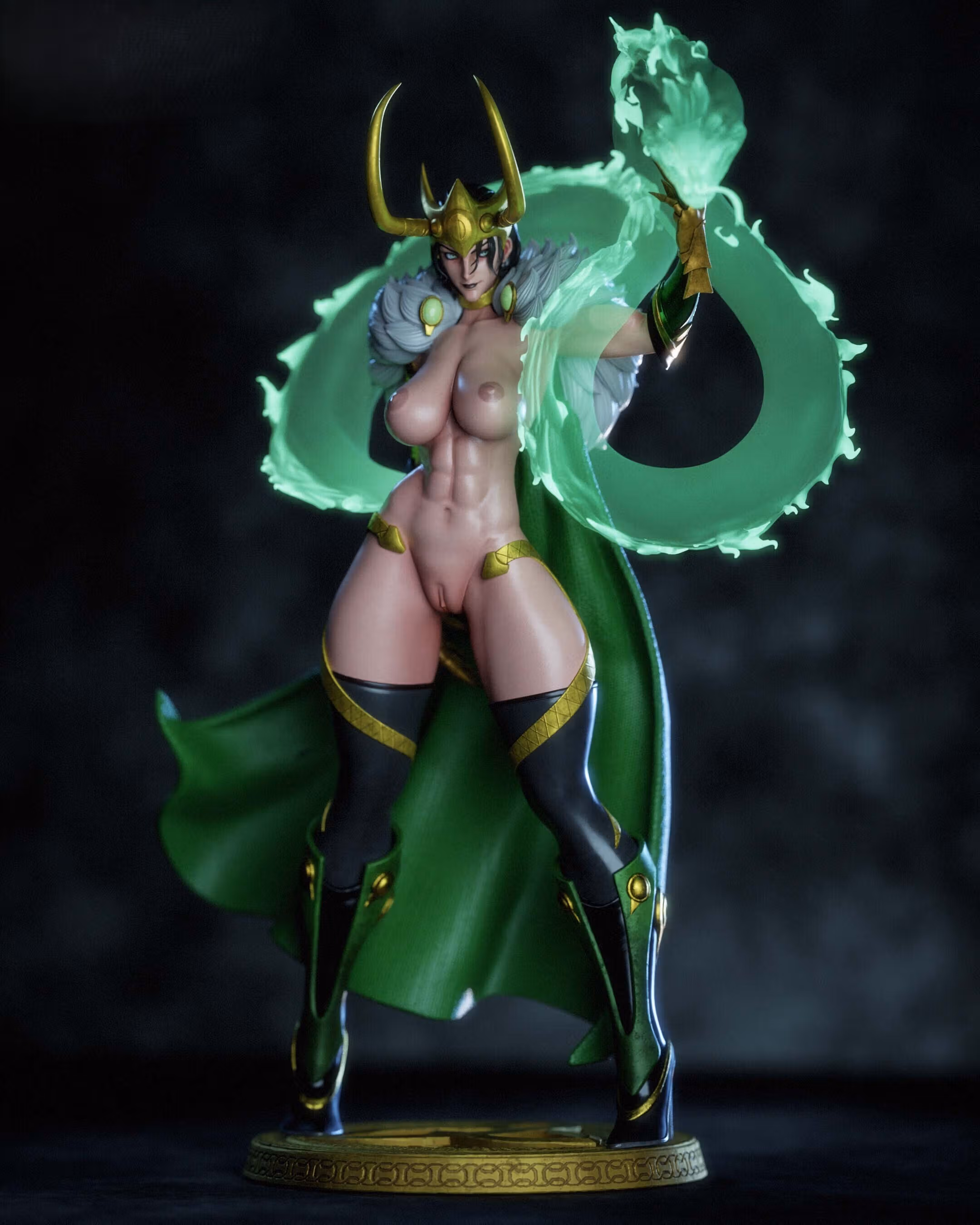 Statua Lady Loki | Marvel Fan art di Gatsu SFW,NSFW,Futa 3d printed statue,3d printed,nsfw statue,futa statue,Lady Loki Statue,Marvel Statue,futa figurines,futanari figurines,futanari statue