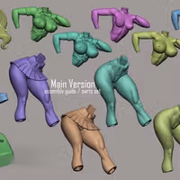 Gyaru Girl Statue | Original Fanart von Digital Dark SFW,NSFW,Futa 3d printed statue,3d printed,nsfw statue,futa statue,futa figurines,futanari figurines,futanari statue,3d printed figure,Gyaru Girl Statue ,original statue