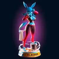 Figura Glaceon Eevee | Pokemon Fanart autorstwa Officer Rhu SFW,NSFW,Futa 3d printed statue,3d printed,nsfw statue,futa statue,Glaceon Statue,pokemon statue,futa figurines,futanari figurines,futanari statue,furry statue