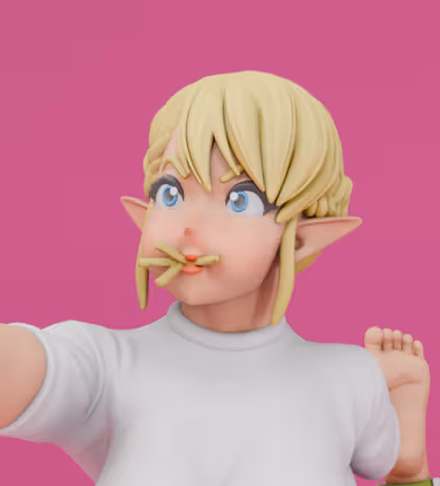 Erufuda Statue | Plus-Sized Elf Fan Art by Freyas Fantasys SFW,NSFW,Futa 3d printed statue,3d printed,3d printed figure,Erufuda Statue,Plus-Sized Elf Statue,nsfw statue,futa figurines,futanari figurines,futanari statue,futa statue