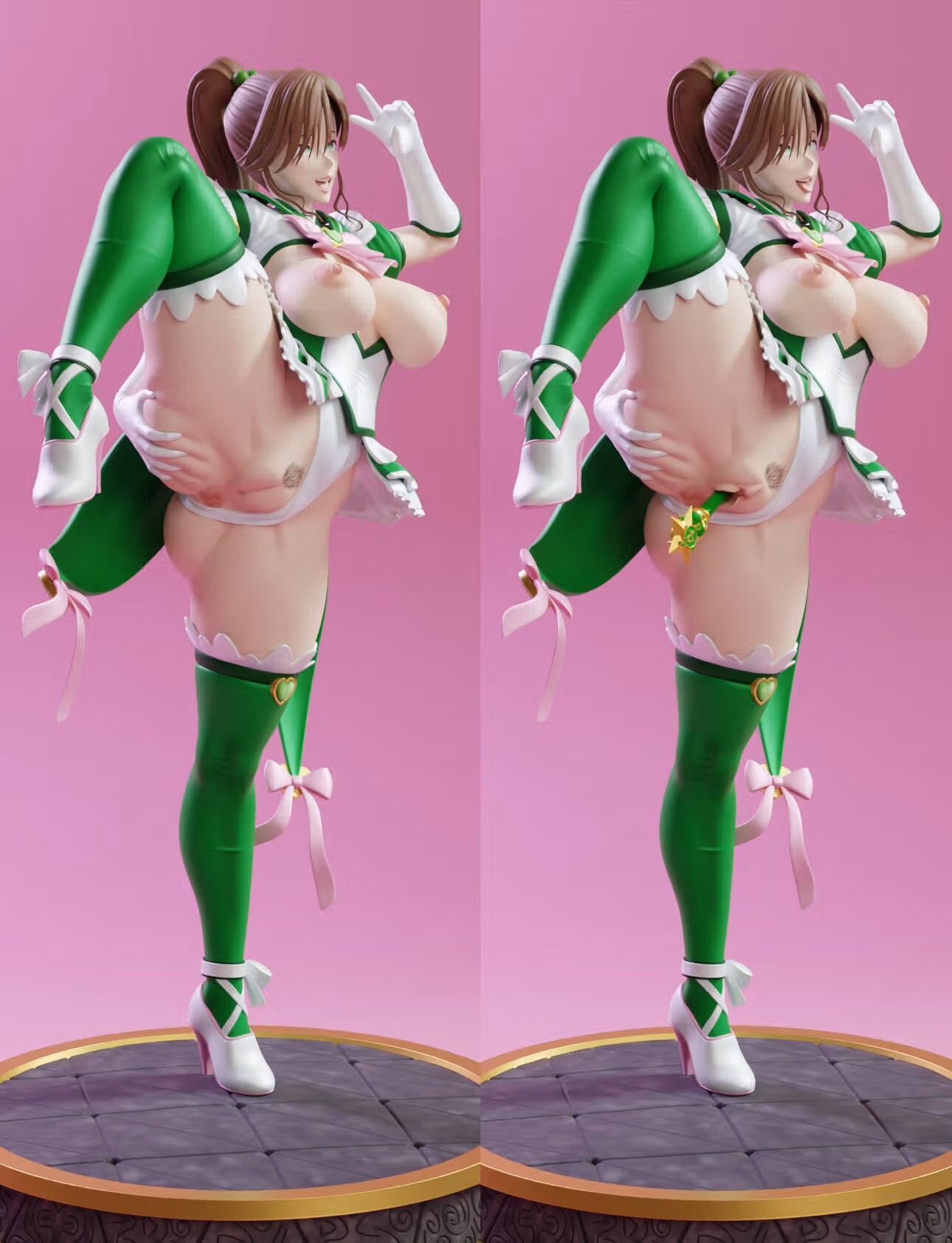 Estatua Sailor Jupiter | Sailor Moon Fan art por KiTNo SFW,NSFW 3d printed statue,3d printed figure,nsfw statue,Sailor Moon statue,Sailor Jupiter statue