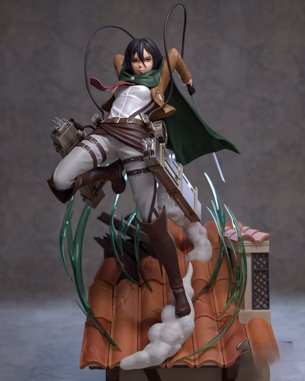 Mikasa Ackerman Statue | Attack on Titan Fanart von Azerama SFW,NSFW 3d printed,3d printed statue,nsfw statue,Mikasa Ackerman statue,Attack on Titan statue