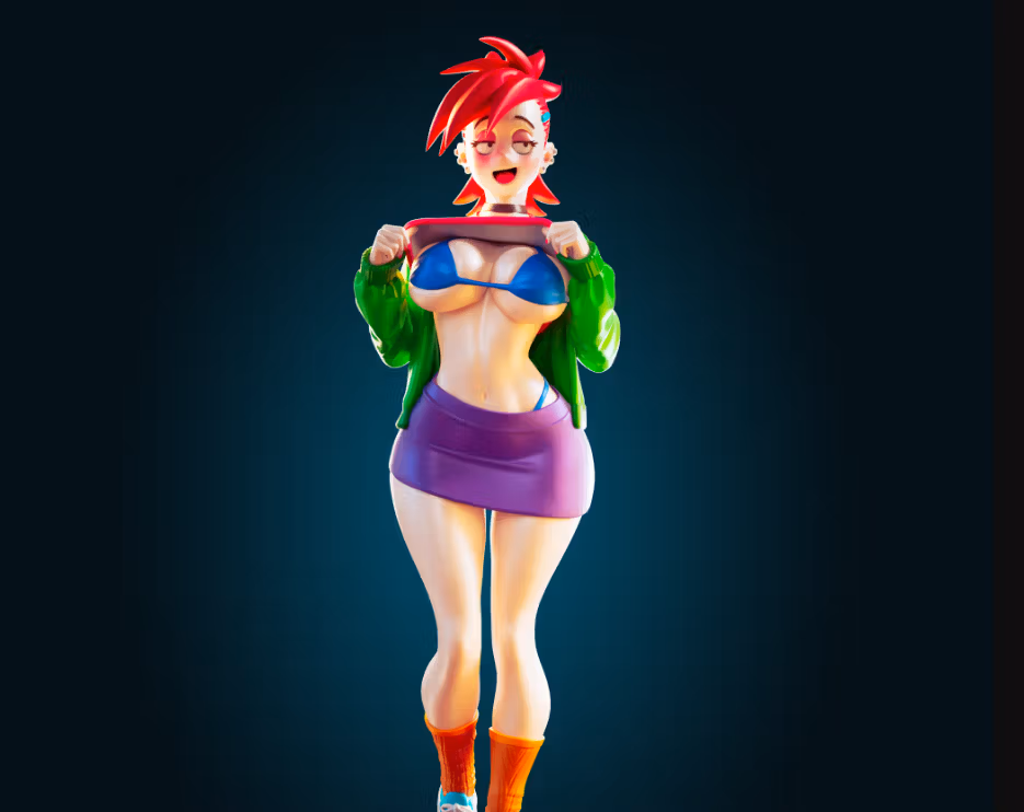 Frankie Foster Statue | Foster's Home Fan Art by Officer Rhu SFW,NSFW,Futa 3d printed statue,3d printed,nsfw statue,futa statue,Frankie Foster Statue,Foster's Home Statue,futa figurines,futanari figurines,futanari statue