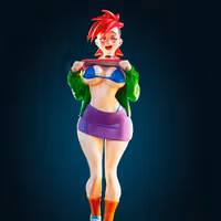 Frankie Foster Statue | Foster's Home Fan Art by Officer Rhu SFW,NSFW,Futa 3d printed statue,3d printed,nsfw statue,futa statue,Frankie Foster Statue,Foster's Home Statue,futa figurines,futanari figurines,futanari statue