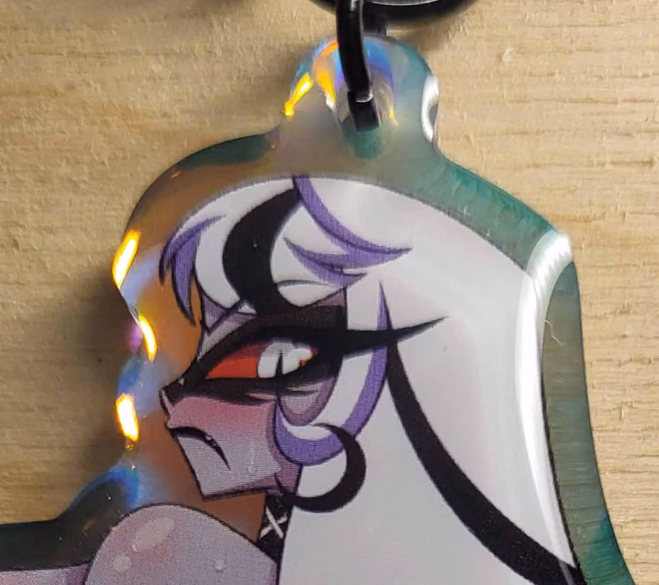 Llavero Carmilla Carmine | Hazbin Hotel Llavero acrílico NSFW Carmilla Carmine keychain,furry keychain,Hazbin Hotel keychain,nsfw keychain