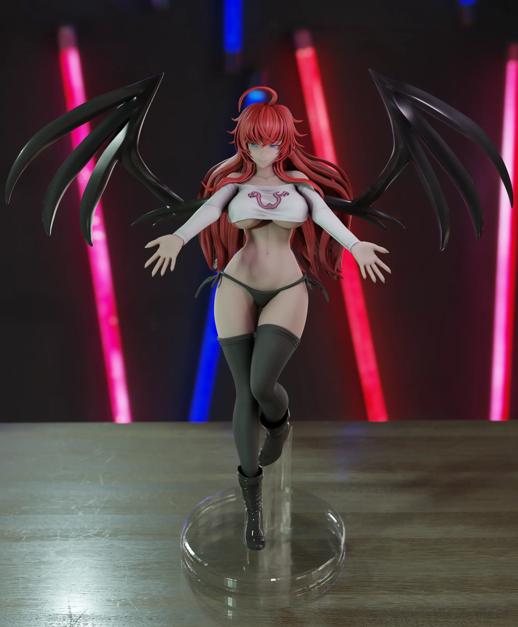 Rias Gremory Statue | High School DxD Fan Art by Momoji3d SFW,NSFW 3d printed,3d printed statue,nsfw statue,Rias Gremory statue,High School DxD statue