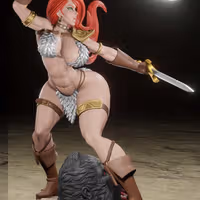 Figura Red Sonja | Marvel Fanart autorstwa Digital Dark SFW,NSFW,Futa futa statue,3d printed,nsfw statue,Red Sonja Statue,3d printed figure,Marvel Statue,futa figurines,futanari figurines,futanari statue