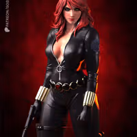 Estatua Black Widow | Marvel Fan art por Pop Totem SFW 3d printed statue,3d printed,3d printed figure,Black Widow Statue,Marvel statue