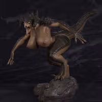 Deathclaw Furry Statue | Fallout Fan Art by PolyBitsArt SFW,NSFW,Futa 3d printed statue,3d printed,3d printed figure,Fallout Statue,Deathclaw Statue,nsfw statue,futa figurines,futanari figurines,futanari statue,futa statue