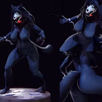 Statue Mal0 | SCP Fan art par Evil Crivl SFW,NSFW 3d printed,3d printed statue,3d printed figure,furry figure,Mal0 Statue,scp figure