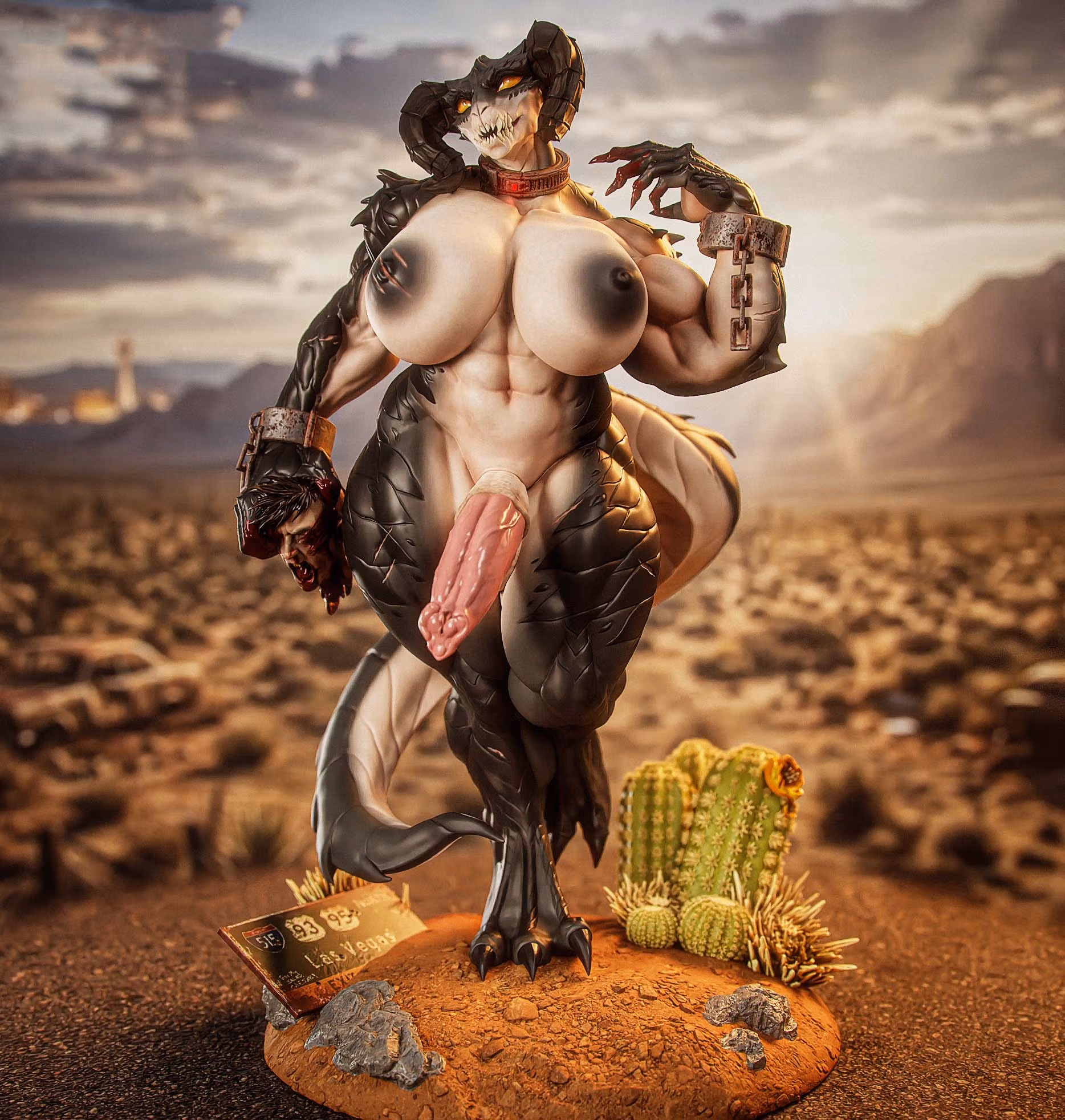Statua Deathclaw Furry | Fallout Fan art di Gatsu SFW,NSFW,Futa 3d printed statue,3d printed,nsfw statue,futa statue,Deathclaw Statue,Fallout statue,futa figurines,futanari figurines,futanari statue,furry statue