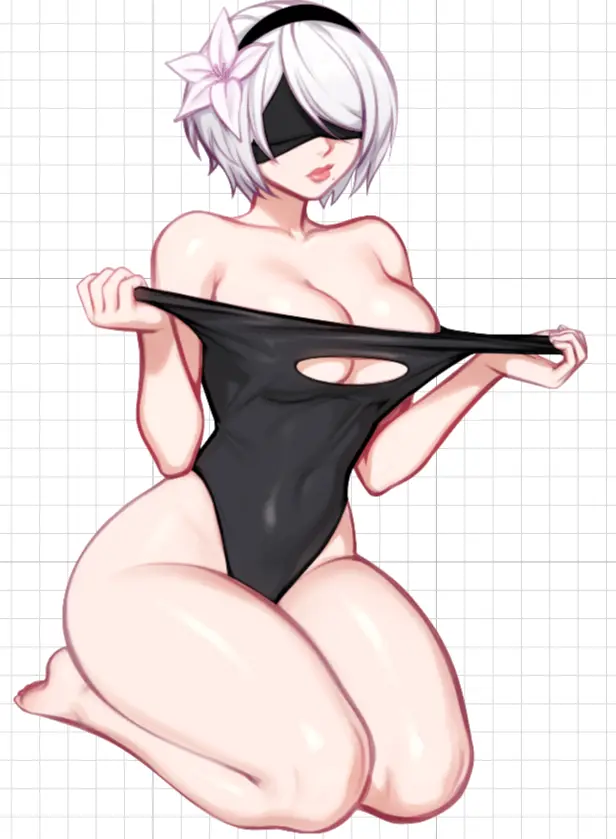 2B NieR Pool Party Sticker | NieR: Automata Vinyl Sticker SFW,NSFW 2B sticker,nsfw sticker,NieR: Automata stickers