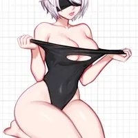 2B NieR Pool Party Sticker | NieR: Automata Vinyl Sticker SFW,NSFW 2B sticker,nsfw sticker,NieR: Automata stickers