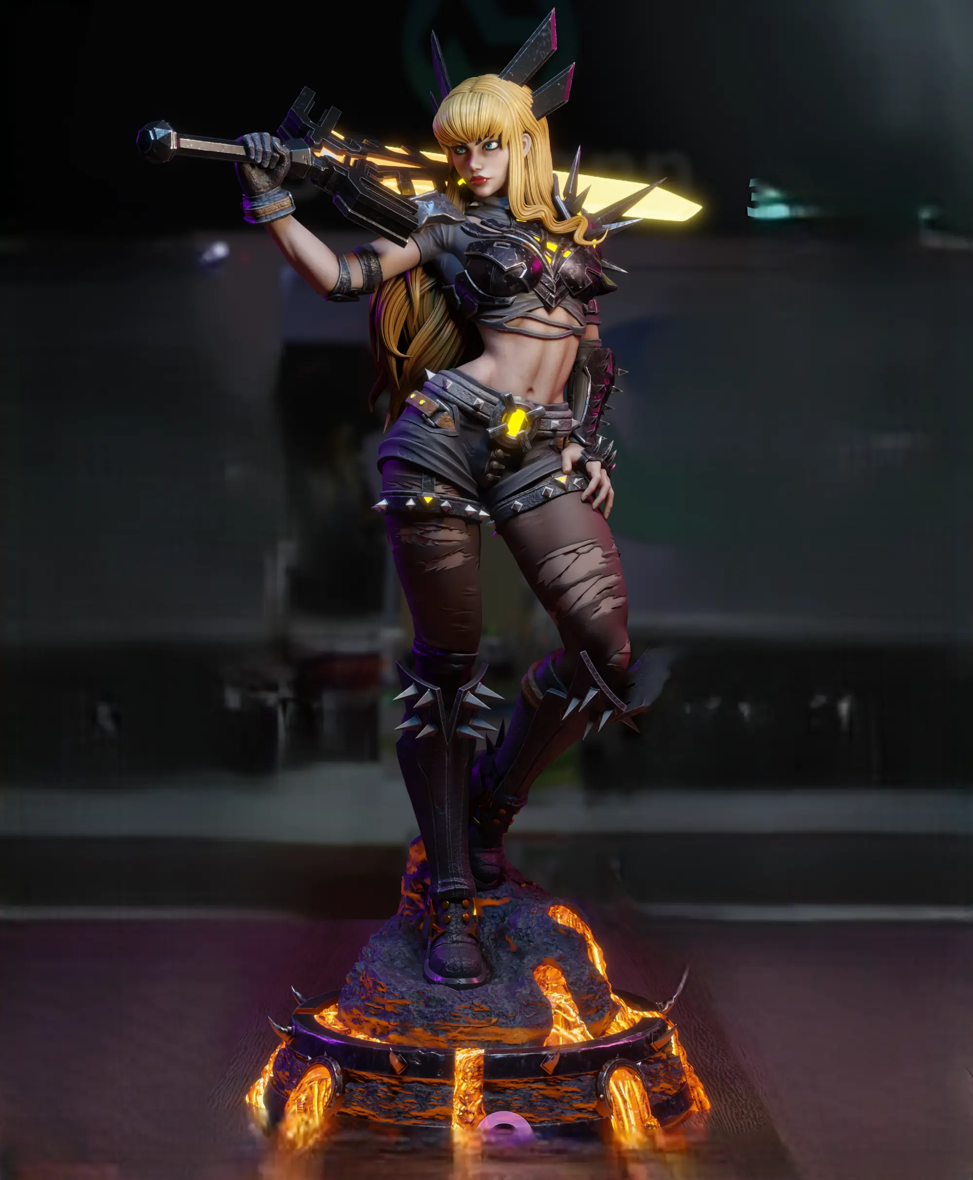 Magik Statue | Marvel Rivals Fan Art by 3Dmoonn SFW,NSFW 3d printed,3d printed statue,Magik Statue,Marvel Rivals statue,nsfw statue
