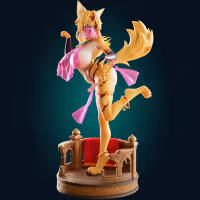 Pulchra Fellini Cat Girl Statue | Zenless Zone Zero Fan Art by Officer Rhu SFW,NSFW,Futa 3d printed statue,3d printed,3d printed figure,Zenless Zone Zero Statue,Pulchra Statue,futa statue,futa figurines,futanari figurines,futanari statue,furry statue
