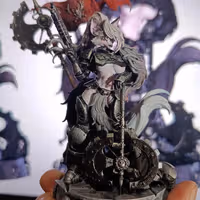 Loona Space wolf Statue | Helluva Boss Fan Art by SHAMMALAMMAMUMU SFW null