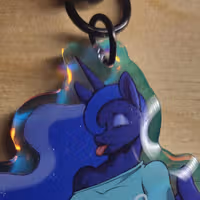 Princess Luna Sleepy Furry Keychain | My Little Pony Acrylic Keychain SFW My Little Pony,Princess Luna Sleepy Keychain,furry keychain,sfw keychain