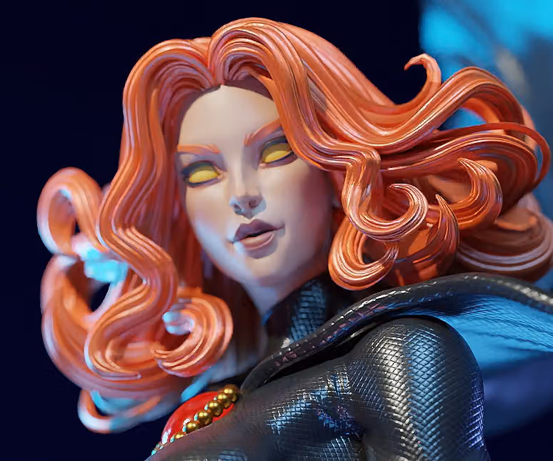 Red Queen Statue | X-Men97 Fan Art by E.S Monster SFW,NSFW 3d printed statue,3d printed,madelyne pryor statue,nsfw statue,3d printed figure,X-Men97