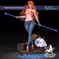 Statua Nami | One Piece Fan art di OXO3D SFW,NSFW 3d printed,3d printed statue,3d printed figure,Nami Statue,One Piece statue,nsfw statue