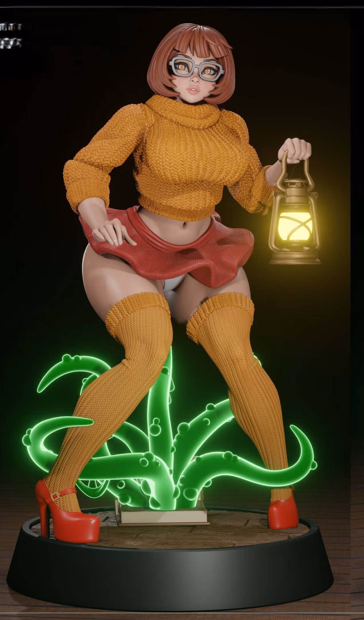 Velma Dinkley Statue | Scooby-Doo Fan Art by Digital Dark SFW,NSFW,Futa 3d printed statue,3d printed,nsfw statue,futa statue,futa figurines,futanari figurines,futanari statue,3d printed figure,Velma Dinkley Statue,Scooby-Doo statue 