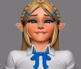 Figura Student Zelda | The Legend of Zelda Fanart autorstwa Digital Dark SFW,NSFW,Futa 3d printed statue,3d printed,nsfw statue,futa statue,3d printed figure,Student Zelda Statue,The Legend of Zelda Statue,futa figurines,futanari figurines,futanari statue