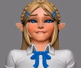 Student Zelda Statue | The Legend of Zelda Fan Art by Digital Dark SFW,NSFW,Futa 3d printed statue,3d printed,nsfw statue,futa statue,3d printed figure,Student Zelda Statue,The Legend of Zelda Statue,futa figurines,futanari figurines,futanari statue
