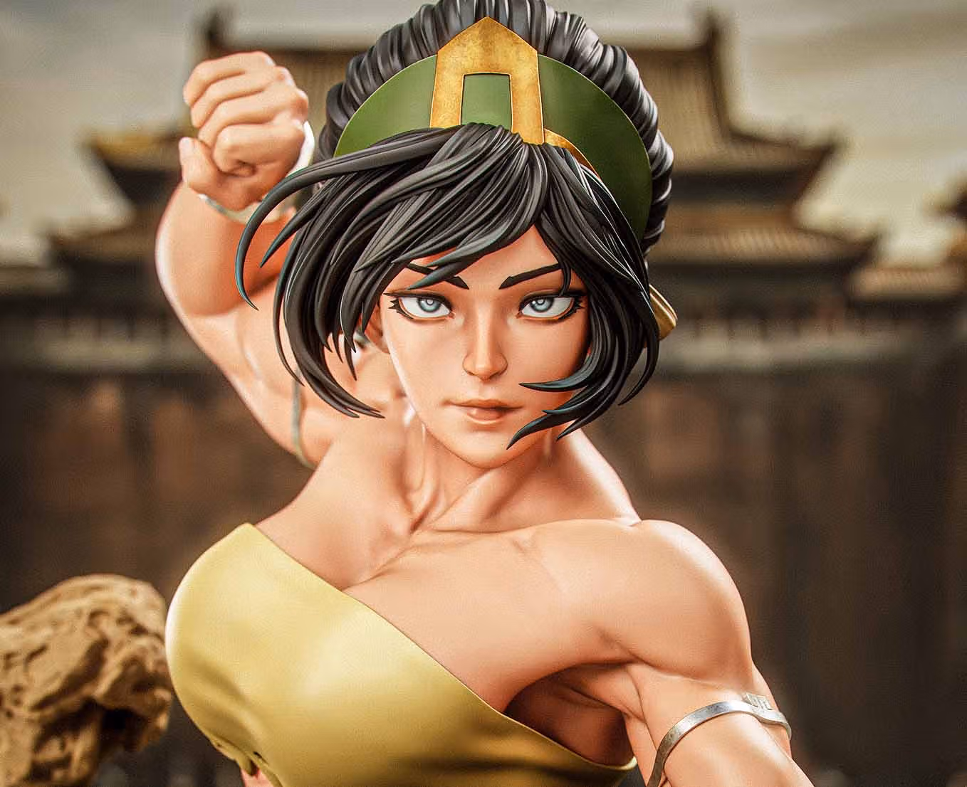 Statue Toph Beifong | Avatar Last Airbender Fan art par Gatsu SFW,NSFW,Futa 3d printed statue,3d printed,nsfw statue,futa statue,Toph Beifong Statue,Avatar Last Airbender statue,futa figurines,futanari figurines,futanari statue,furry statue