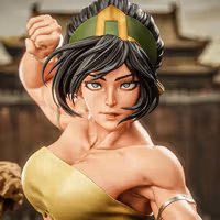 Statue Toph Beifong | Avatar Last Airbender Fan art par Gatsu SFW,NSFW,Futa 3d printed statue,3d printed,nsfw statue,futa statue,Toph Beifong Statue,Avatar Last Airbender statue,futa figurines,futanari figurines,futanari statue,furry statue