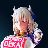 Tsuki Uzaki Statue | Uzaki Chan Fan Art by Officer Rhu SFW,NSFW,Futa 3d printed statue,3d printed,futa statue,nsfw statue,Tsuki Uzaki Statue,Uzaki Chan Statue,futa figurines,futanari figurines,futanari statue,furry statue