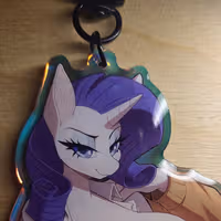 Princess Luna Furry Keychain | My Little Pony Acrylic Keychain SFW My Little Pony,Princess Luna Keychain,furry keychain,sfw keychain