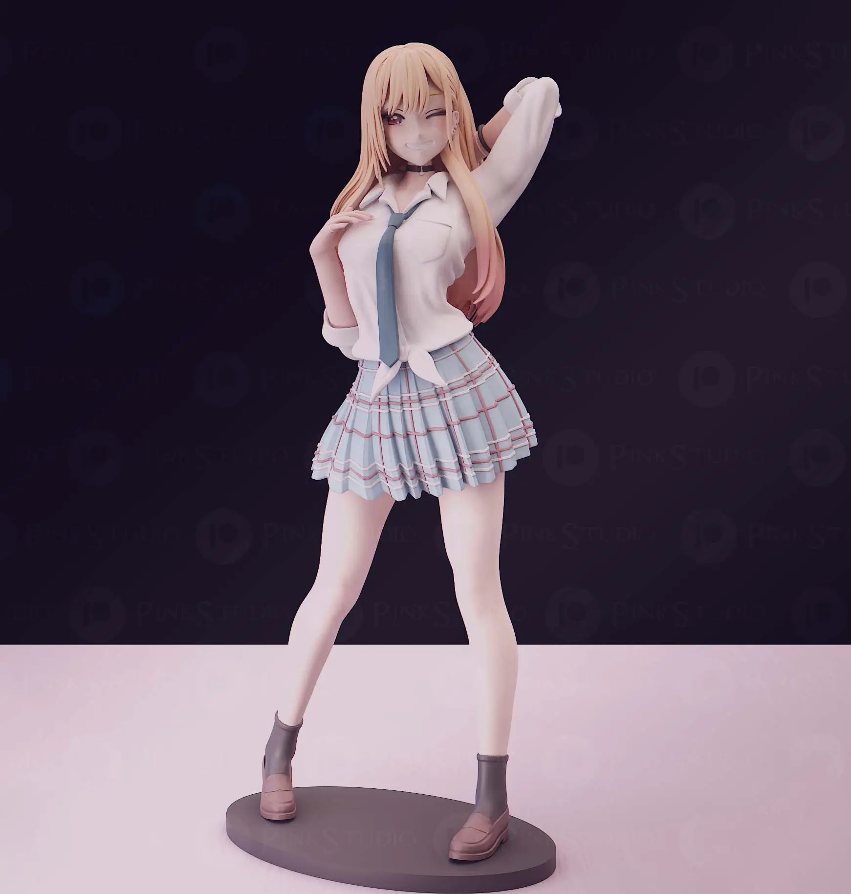 Statue Marin Kitagawa | My Dress-Up Darling Fan art par Pink Studio SFW,NSFW 3d printed statue,3d print statue,nsfw statue,Marin Kitagawa Statue,My Dress-Up Darling Statue,sfw statue