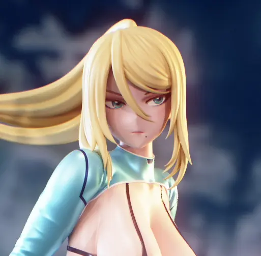 Statua Samus | Metroid Fan art di PikkyPrints SFW,NSFW 3d printed statue,3d printed,3d printed figure,Samus Statue,Metroid Statue,nsfw statue