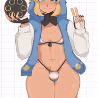 Adesivo Bridget Bikini | Guilty Gear Adesivo in vinile SFW stickers,Guilty Gear sticker,Bridget sticker,sfw sticker
