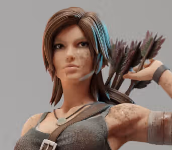Lara Croft Statue | Tomb Raider Fan Art by 3Dmoonn SFW,NSFW 3d printed statue,3d printed,nsfw statue,3d printed figure,Lara Croft Statue,Tomb Raider statue