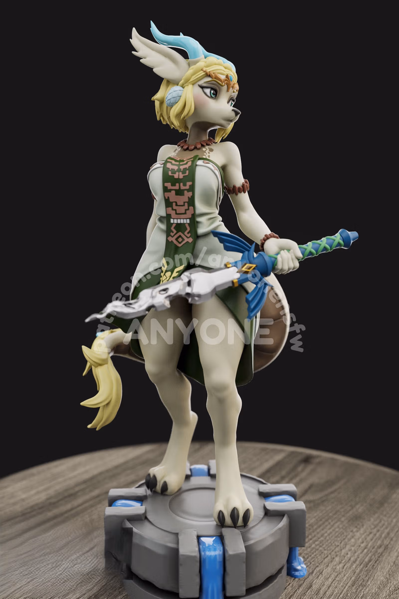 Dragon Zelda Statue | The Legend of Zelda Fan Art by Anyonensfw SFW,NSFW,Futa 3d printed,3d printed statue,nsfw statue,futa statue,Dragon Zelda Statue,The Legend of Zelda Statue,futa figurines,futanari figurines,futanari statue,furry statue