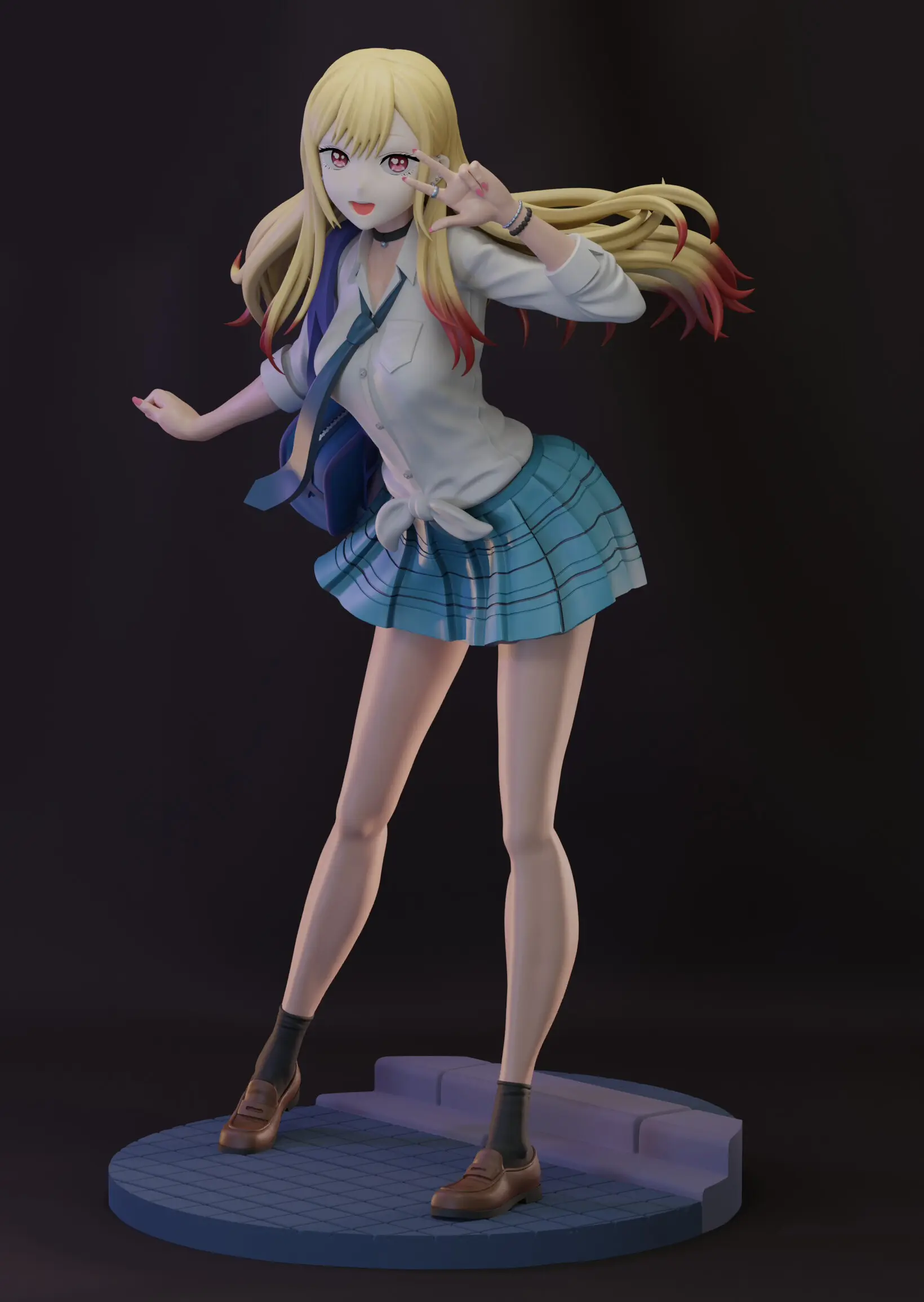 Statue Marin Kitagawa | My Dress-Up Darling Fan art par MoonFigures SFW 3d printed,3d printed statue,Marin Kitagawa Statue,My Dress-Up Darling statue,3d printed figure