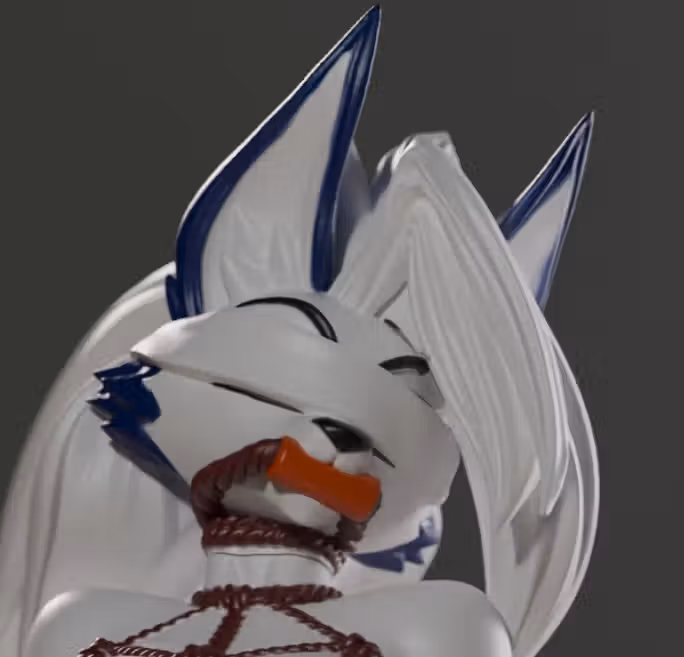 Loona Shibari Statue | Helluva Boss Fan Art by Gibly SFW,NSFW 3d printed statue,3d printed,Helluva Boss Statue,nsfw statue,3d printed figure,Loona Statue