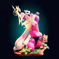 Tinkaton Short Statue | Pokemon Fanart von Officer Rhu SFW,NSFW,Futa 3d printed,Tinkaton statue,futa statue,pokemon statue,furry statue,nsfw statue,futa figurines,futanari figurines,futanari statue