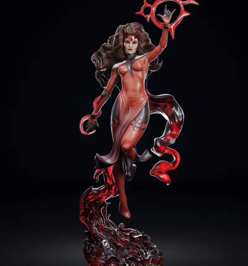Estatua Scarlet Witch Hellfire Gala | Marvel Fan art por Abe3D SFW 3d printed statue,sfw statue,Scarlet Witch Hellfire Gala Statue,3d printed figure,3d printed,marvel statue