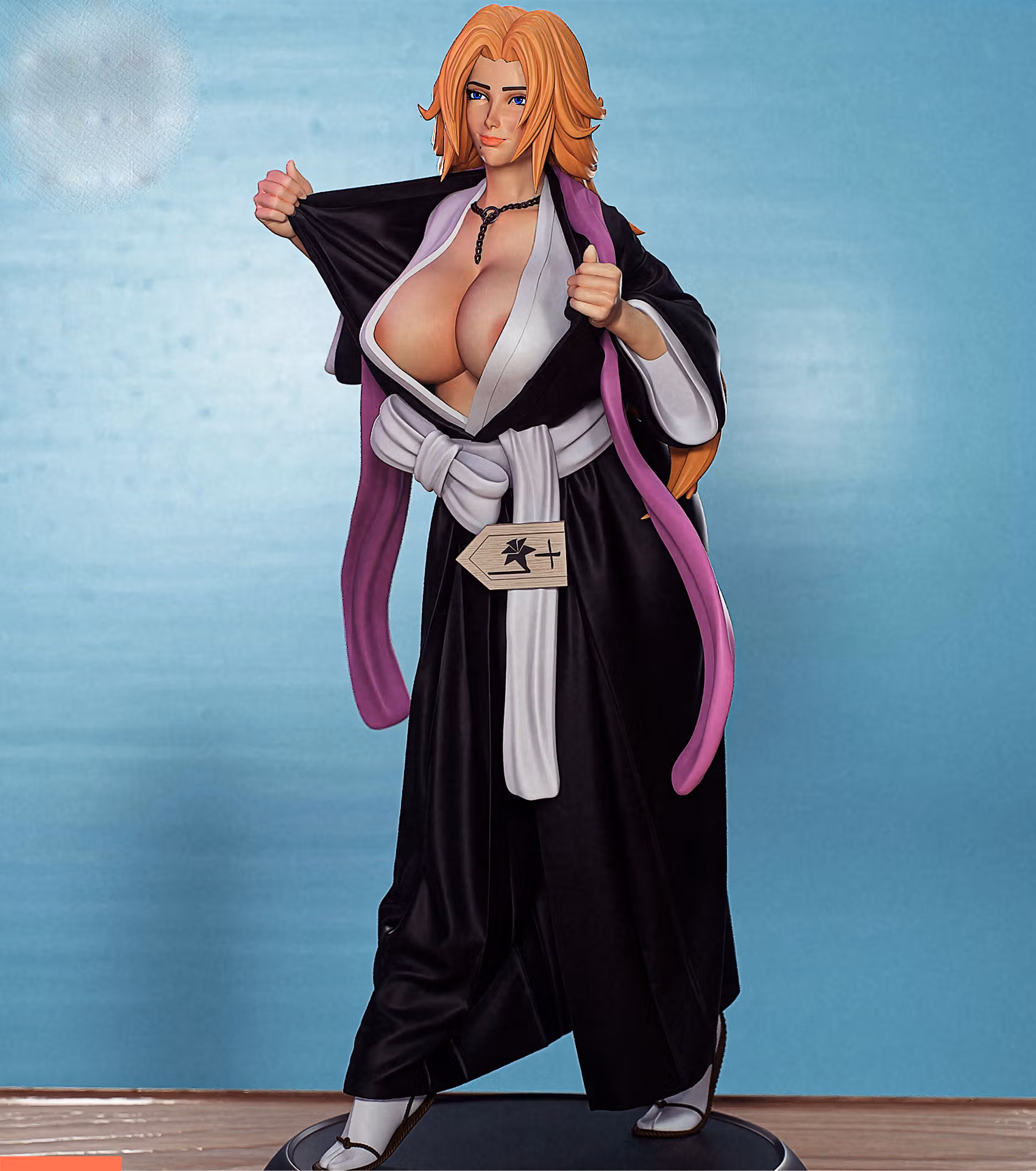 Estatua Rangiku Matsumoto | Bleach Fan art por PEACHFIGURE SFW,NSFW 3d printed,3d printed statue,Rangiku Matsumoto statue,Bleach statue,nsfw statue